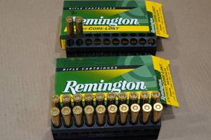 lot 156 image: 22 Remington 8mm 170 Gr Core-Lokt SP Ammo