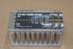 lot 170 image: 50 Remington Personal Defense 22 WMR 45 Gr JHP Ammo