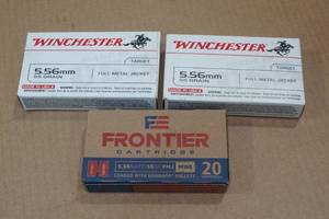 lot 176 image: 60 5.56mm 55 Gr FMJ Ammo