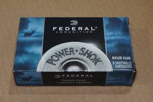 lot 195 image: 5 Federal Power-Shok 12 Gauge 2-34 Rifled HP Slugs