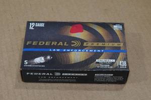 lot 205 image: 5 Federal LE 12 Gauge 2-34 438 Gr Rifled HP Slugs