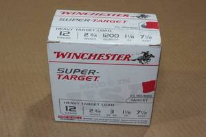 lot 222 image: 25 Winchester Super Target 12 Gauge 2-34 7-12 Shot Shotshells