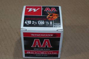 lot 229 image: 25 Winchester AA .410 Bore 2-12 8 Shot Shotshells