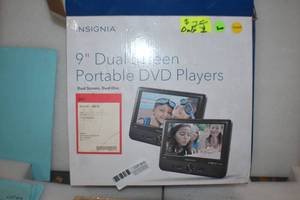 lot 15 image: 9 Dual Screen Portable DVD Players