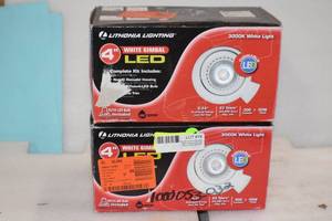 lot 19 image: 4 White Gimbal LED