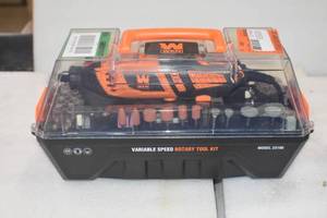 lot 38 image: WEN 23190 1.3-Amp Variable Speed Steady-Grip Rotary Tool with 190-Piece Accessory Kit, Flex Shaft, and Carrying Case