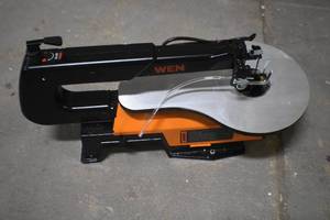 lot 74 image: WEN 3922 16-inch Variable Speed Scroll Saw with Easy-Access Blade Changes