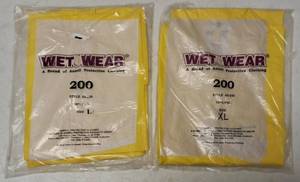 lot 48 image: Wet Wear 200  A Brand of Ansell Protective Clothing (1) Size Large (1) Extra Large (View Photos)
