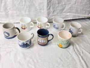 lot 89 image: Ship Themed Mugs