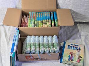 lot 156 image: Christian Bible Story Books and Childrens Bibles