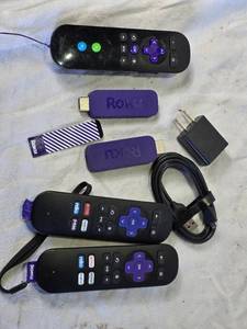 lot 172 image: Roku Streaming Devices Bundle with Remote Controls and Accessories