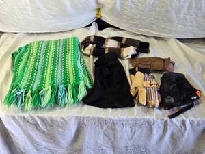 lot 198 image: Blanket, Gloves, Scarf, and Balaclava