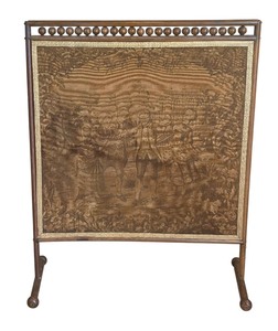 lot 12 image: Antique Fireplace Tapestry Screen