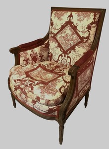 lot 9 image: Vintage Meyer Gunther Martini Chair  Vintage Louis XV Style Vintage Armchair