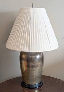 lot 111 image: Large Gold Ceramic Table Lamp