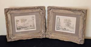 lot 66 image: Pair of Small Framed Claude Lorrain Prints