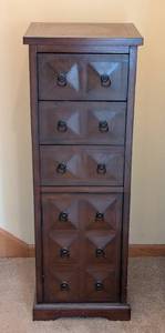 lot 64 image: Decorative Mahogany Pier One Storage Cabinet