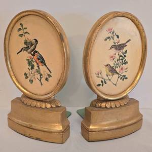 lot 41 image: Vintage Plaster Bookend Duo