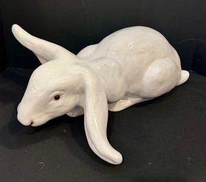 lot 37 image: Bavent FAIENCE Rabbit France Late 20th Century