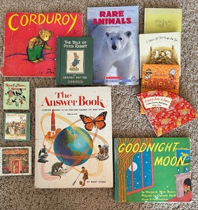 lot 124 image: Vintage Childrens Books including Corduroy, Good Night Moon and More