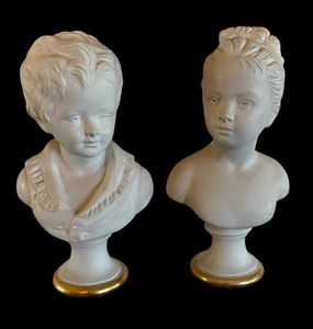lot 148 image: Two Borghese Bust Sculptures