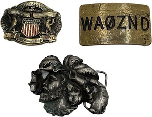 lot 52 image: UNIQUE BELT BUCKLE BUNDLE