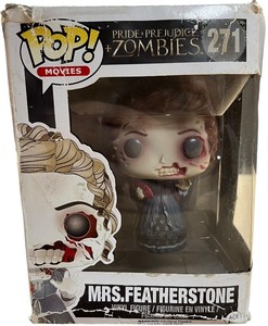 lot 26 image: POP MRS. FEATHERSTONE #271 PRIDE AND PREJUDICE ZOMBIES VINYL FIGURE