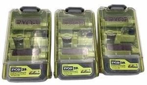 lot 130 image: RYOBI POLISHING AND SANDER KIT LOT OF 3