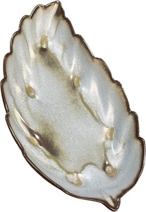 lot 124 image: VINTAGE FRANKOMA 12 CERAMIC LEAF SHAPED DISH