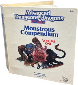 lot 123 image: ADVANCED DUNGEONS AND DRAGONS VOL. 1 MONSTROUS COMPENDIUM 2ND EDITION