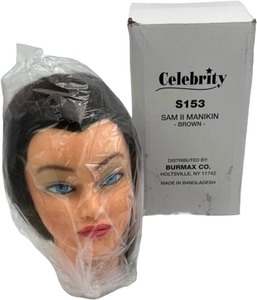lot 155 image: MANNEQUIN HEAD 153 SAM II MANIKIN BROWN
