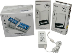 lot 165 image: iHome PHOTO PRINTER, BRAND NEW, OPEN BOX