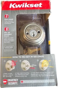 lot 162 image: KWIKSET DEADBOLT WITH KEY