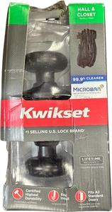 lot 149 image: KWIKSET HALL AND CLOSET DOOR KNOB- INTERIOR NON-LOCKING