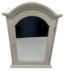 lot 192 image: WHITE WALL CURIO CABINET