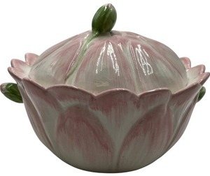 lot 299 image: VINTAGE O.G.G. PORCELAIN ITALY COVERED DISH AND BOWL SET