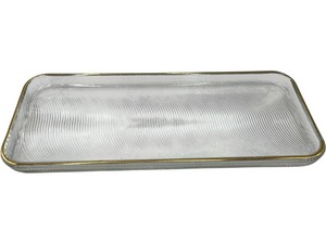lot 272 image: VINTAGE GLASS SERVING TRAY