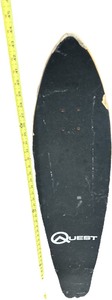lot 336 image: QUEST SKATE BOARD TRIBAL SURF BOARD 36 INCHES