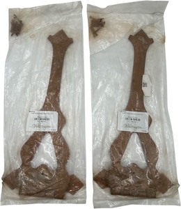 lot 340 image: RUSTIC FARM DOOR BARN DOOR HINGES, SET OF TWO