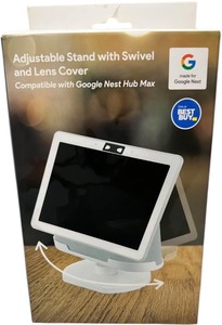 lot 491 image: GOOGLE NEST HUB MAX - ADJUSTABLE STAND WITH SWIVEL AND LENS COVER