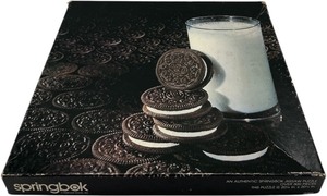 lot 519 image: OREOS AND A CUP OF MILK VINTAGE 500 PIECES PUZZLE