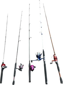 lot 499 image: FAMILY FISHING POLE BUNDLE OF 5