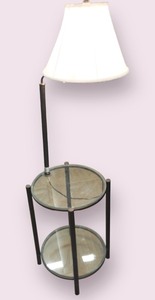lot 554 image: END TABLE FLOOR LAMP