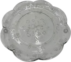 lot 184 image: ANCHOR HOCKING SAVANNAH CLEAR GLASS CHEESECRACKER SERVING DISH