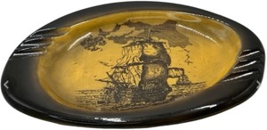 lot 185 image: VINTAGE ASHTRAY SHIP ARTWORK