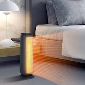 Lot of Pelonis 1500-Watt 23 in. Digital Tower Indoor Ceramic Heater Quiet Operation w Safety Overheat Protection and Fan Mode in Black  Customer Returns See Pictures