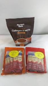 lot 33 image: Perfect Keto Collagen & MCTs with Brewsy Fine Fermenting Blend Packs