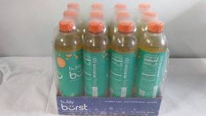 lot 89 image: Pack of 12 Bubbly Burst Sparkling Water Beverage - 16.9 fl oz Bottles