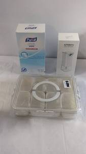 lot 97 image: Purell Hand Sanitizing Wipes and Automatic Soap Dispenser Set