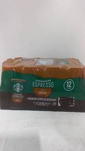 lot 102 image: Starbucks Espresso and Cream 12-Pack - 6.5 fl oz Cans